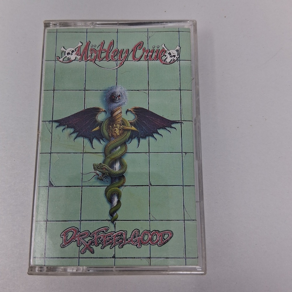 Motley Crue Dr. Feelgood Cassette Tape 1989 Elektra 9 60829-4 Glam Metal